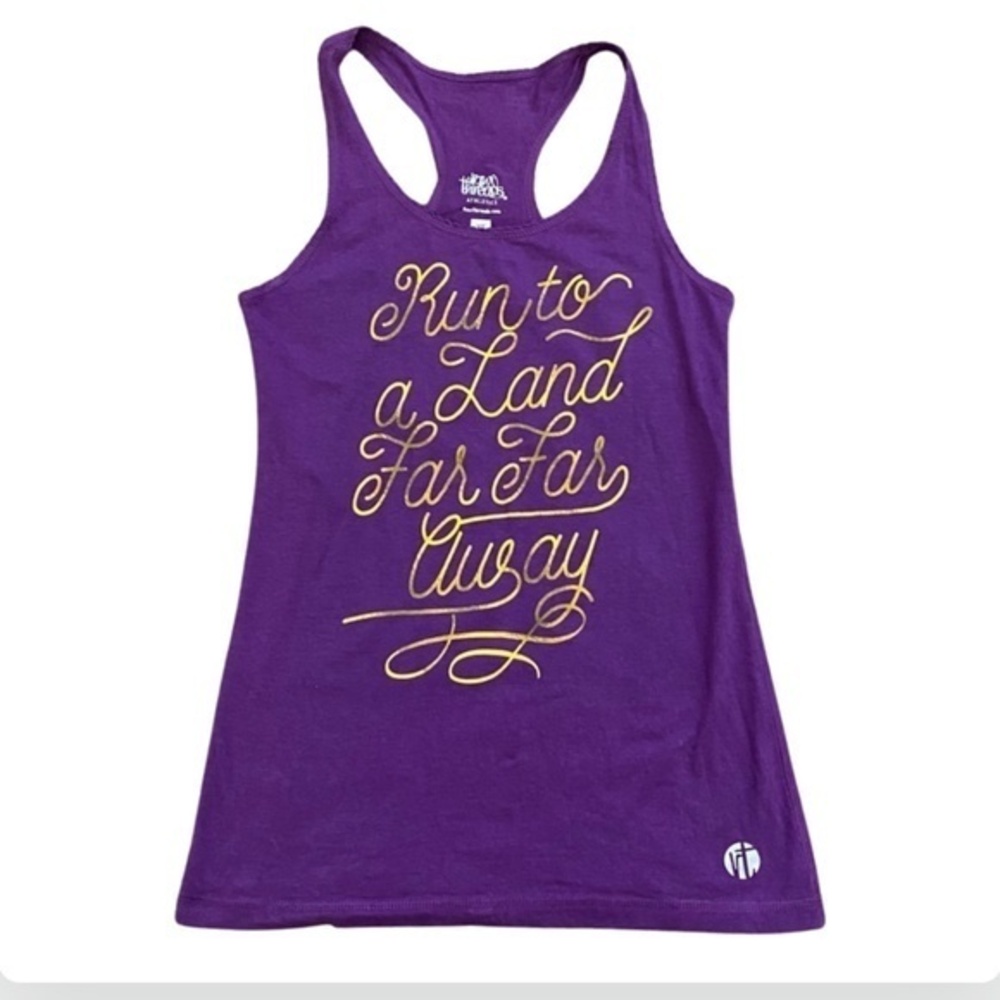 Raw Threads Run To A Land Far Far Away Race Tank Top Size XS